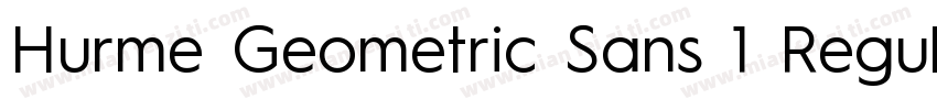 Hurme Geometric Sans 1 Regular字体转换